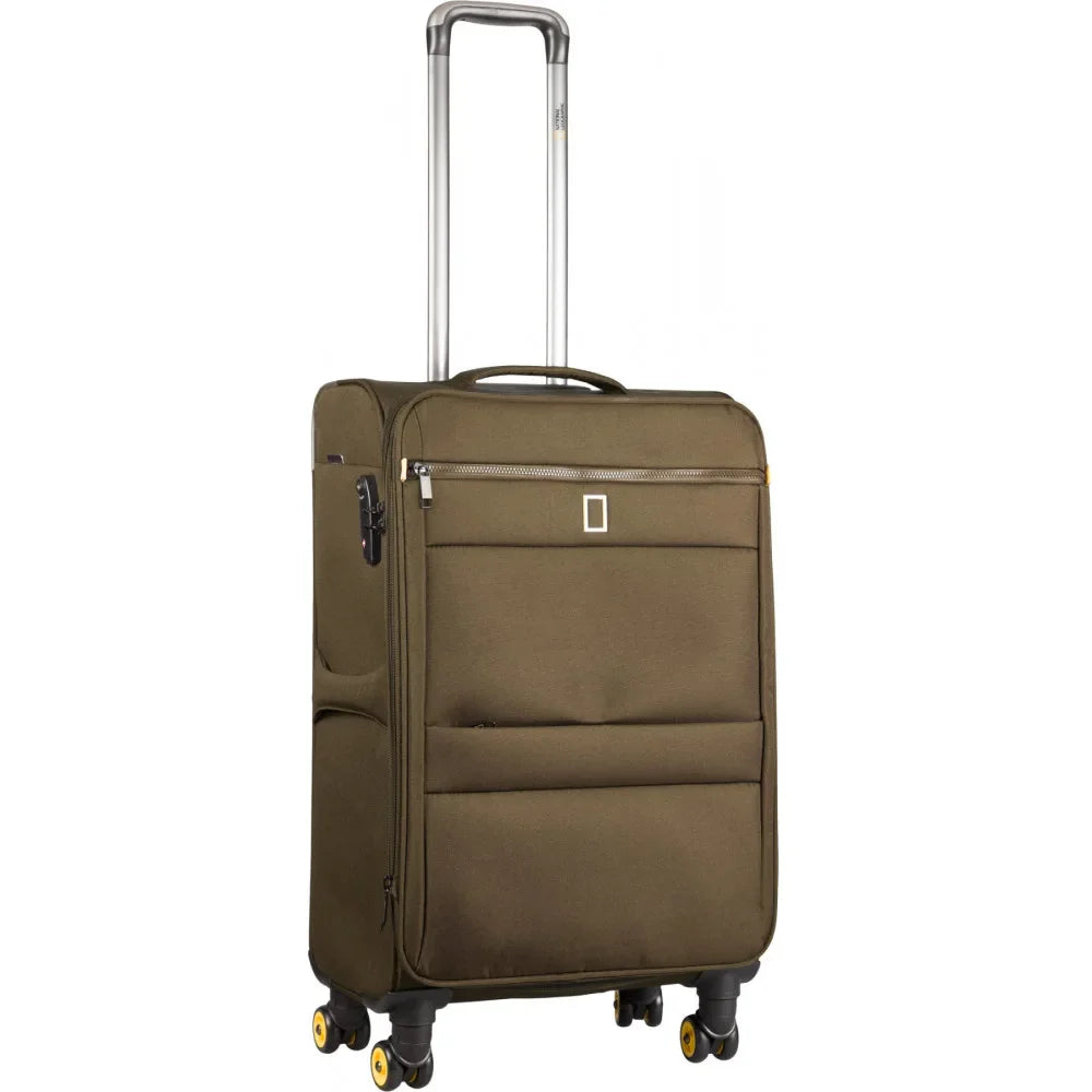 National Geographic Passage Stoffkoffer Weichschalenkoffer / Trolley / Reisekoffer - 60 cm - (Medium) Khaki