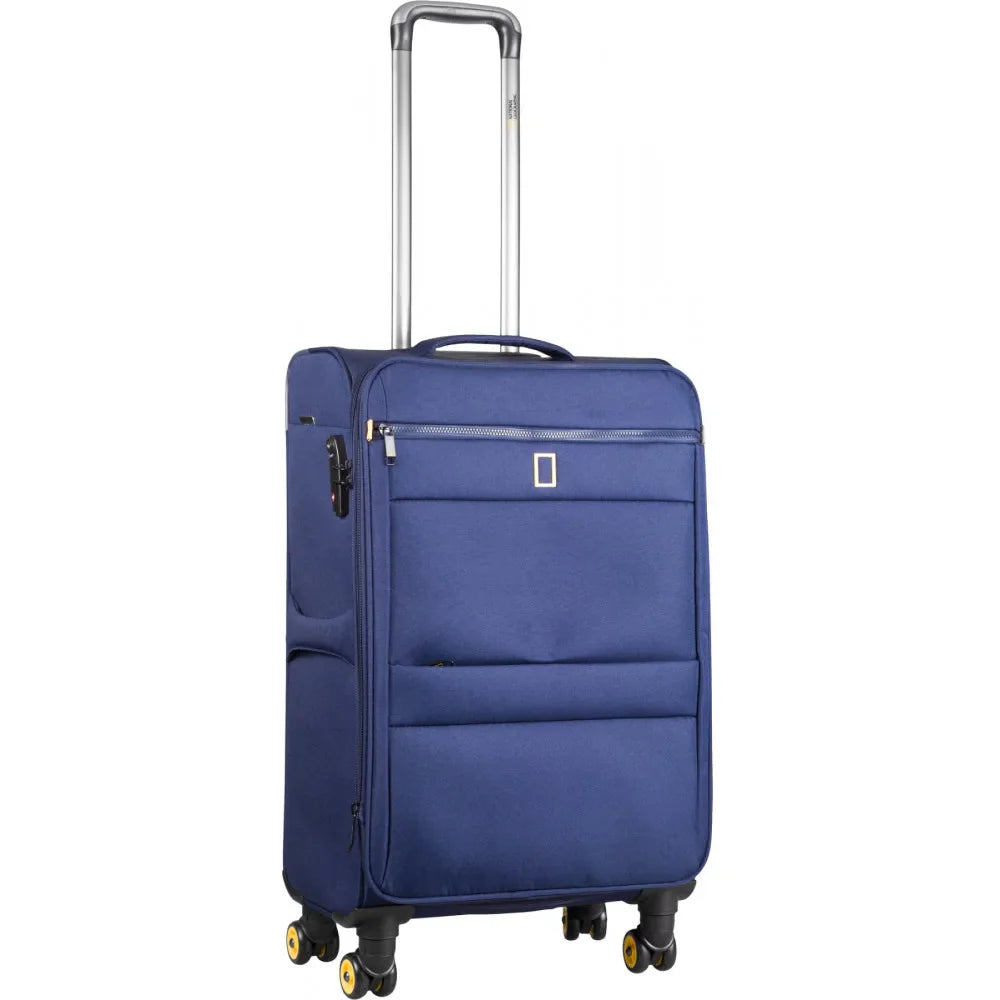 National Geographic Passage Stoffkoffer Weichschalenkoffer / Trolley / Reisekoffer - 60 cm - (Medium) Blau