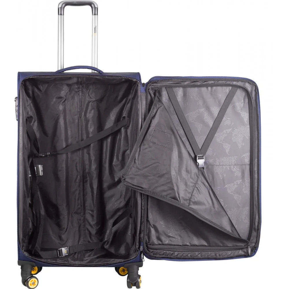 National Geographic Passage Stoffkoffer Weichschalenkoffer / Trolley / Reisekoffer - 71.5 cm - (Large) Blau