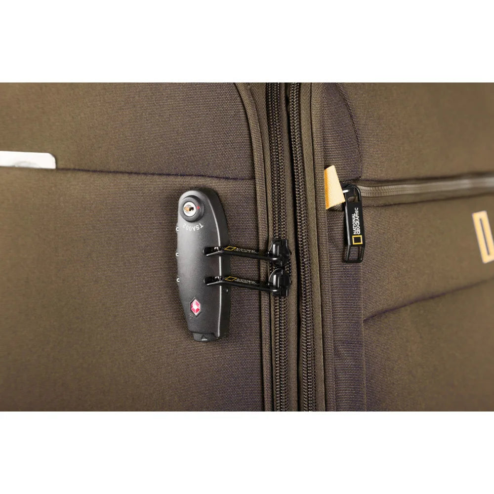 National Geographic Passage Stoffkoffer Weichschalenkoffer / Trolley / Reisekoffer - 60 cm - (Medium) Khaki