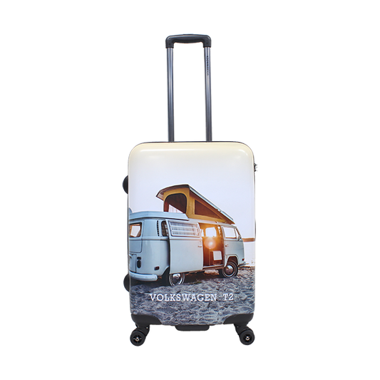 Volkswagen Camper Bus Hartschalenkoffer  / Trolley / Reisekoffer - (67) cm - (Medium)