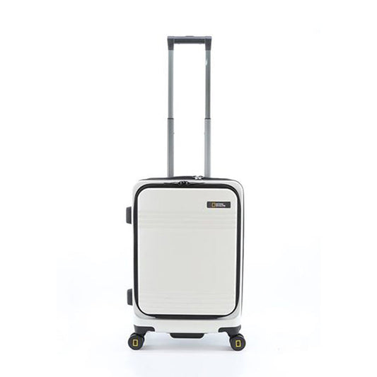 National Geographic - Lodge Handgepäck Hartschalenkoffer / Trolley / Reisekoffer - 55 cm - (Small) - Weiß