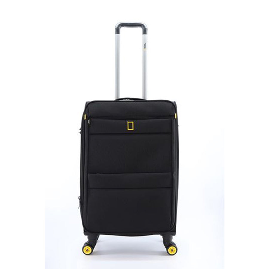 National Geographic Passage Stoffkoffer Weichschalenkoffer / Trolley / Reisekoffer - 60 cm - (Medium) Schwarz