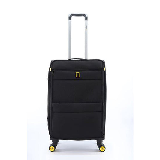 National Geographic Passage Stoffkoffer Weichschalenkoffer / Trolley / Reisekoffer - 60 cm - (Medium) Schwarz